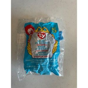 Ty Teenie Beanie Baby Rocket the Bluejay #5 McDonalds Happy Meal Toy 1999